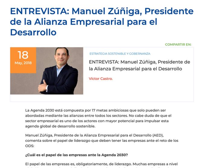 AED - Entrevista Manuel Zúñiga