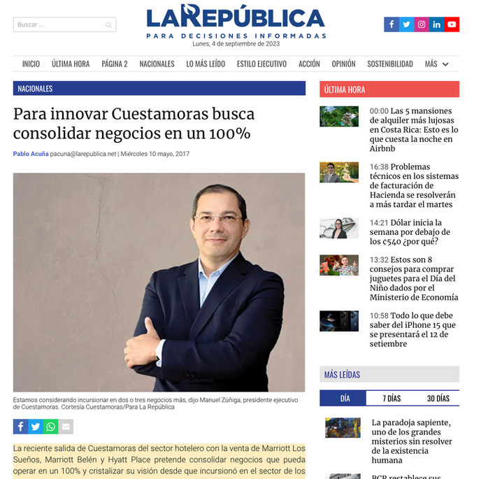La República - Cuestamoras